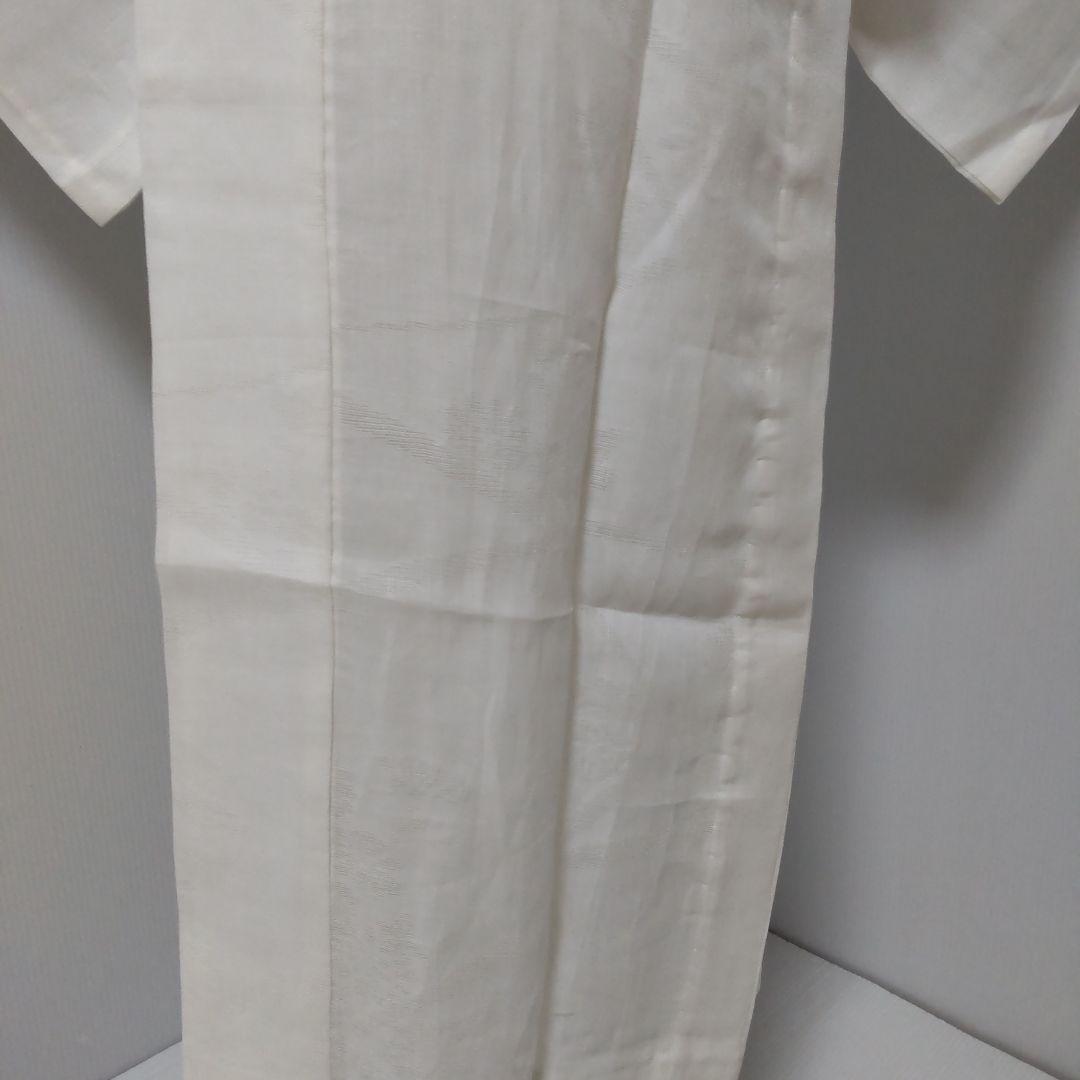 3260　もふもふ　背抜追加　洗える長襦袢　本麻　絽半襟付 未使用品　美品