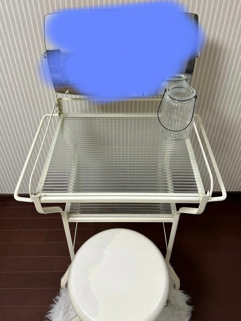 インダスドリアンデザイン　ディンプルガラスミラー付き　ドレッサー&ツールセット