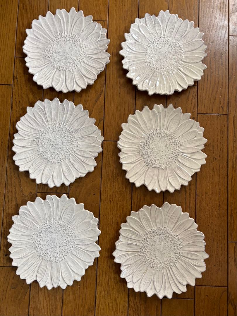 VIRGINIA CASA マルゲリータ皿 6枚セット　未使用保存品イタリア製