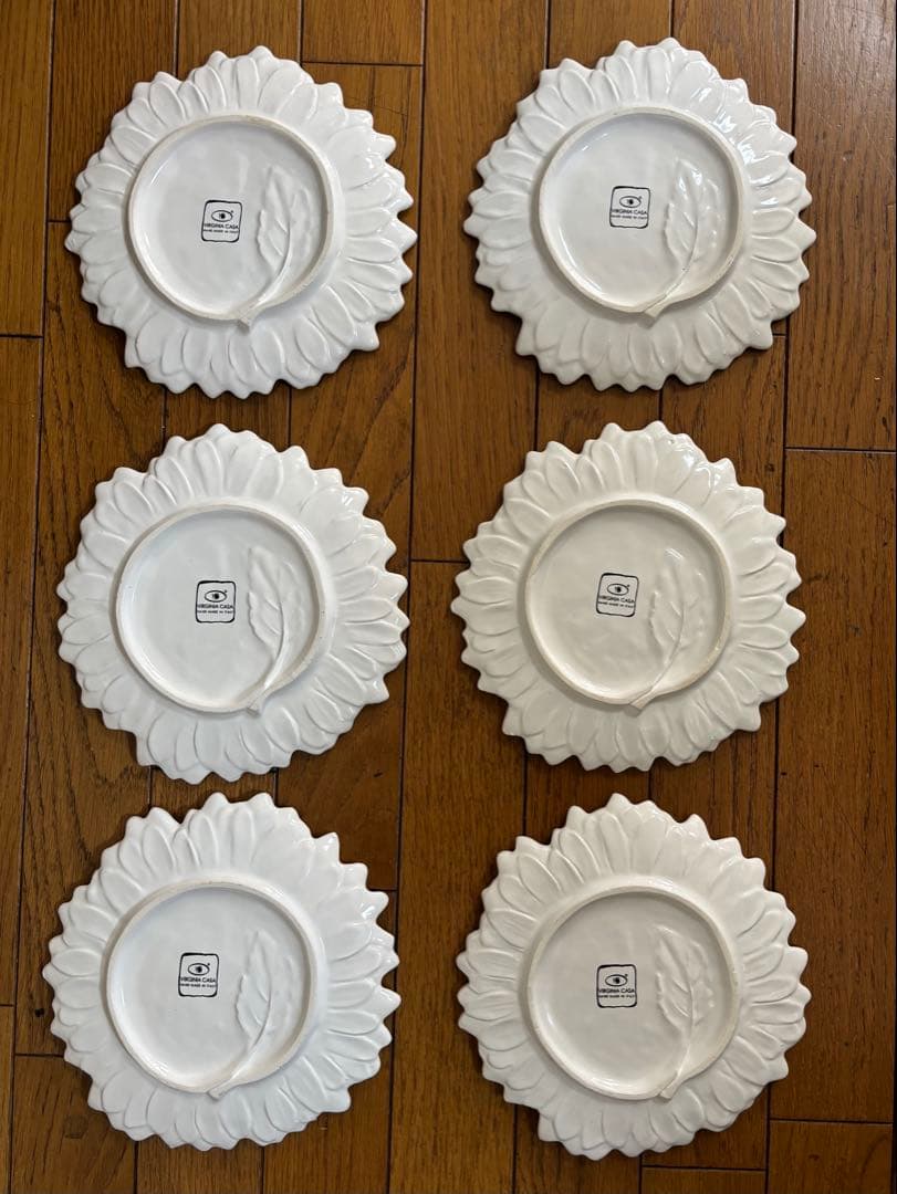 VIRGINIA CASA マルゲリータ皿 6枚セット　未使用保存品イタリア製