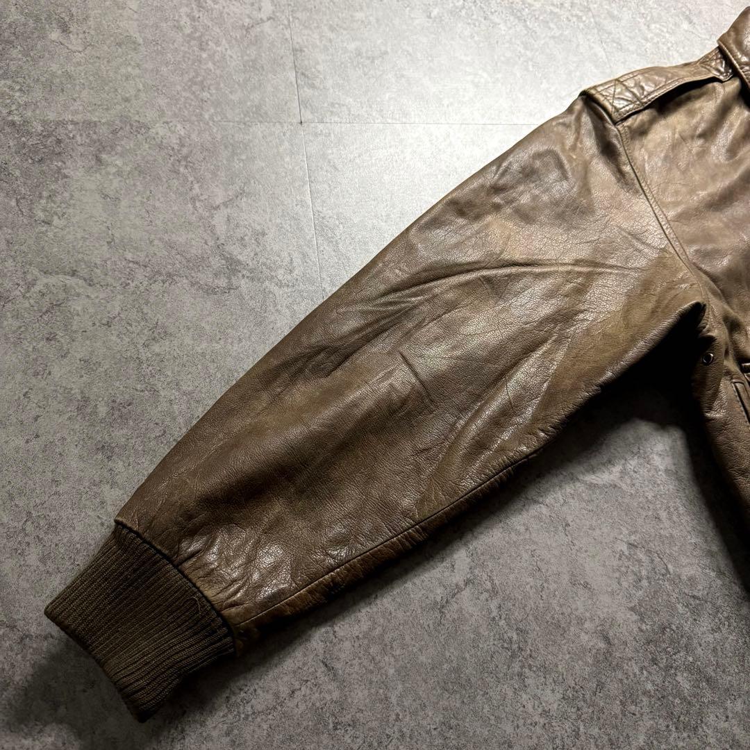 【90s vintage】A-2 leather flight jkt 短丈