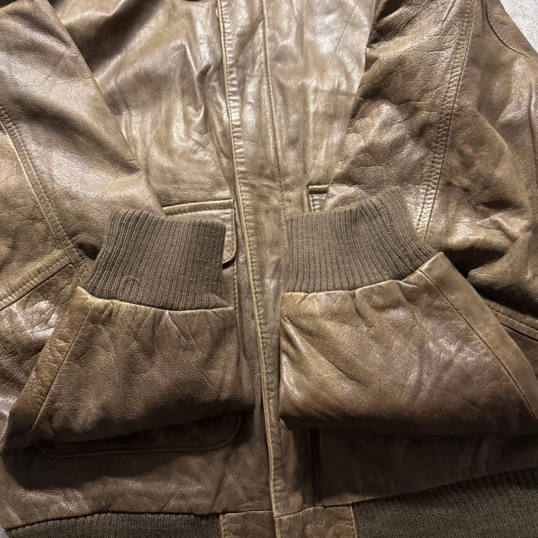 【90s vintage】A-2 leather flight jkt 短丈