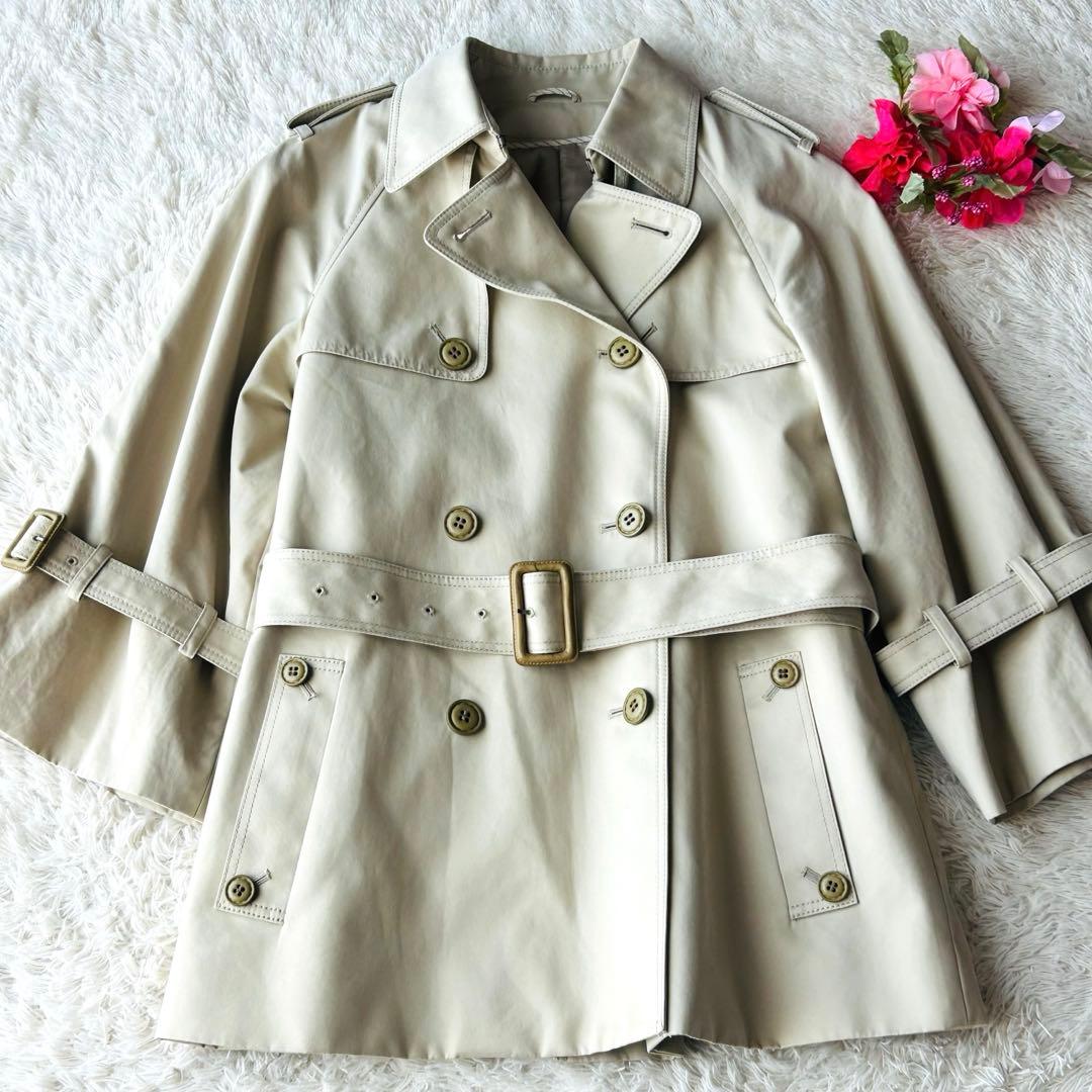 ANAYI トレンチコート　ショート　カラーベージュ　Sサイズ