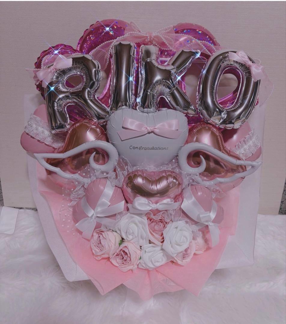 シフォンケーキ　卒業ブーケ　バルーンブーケ