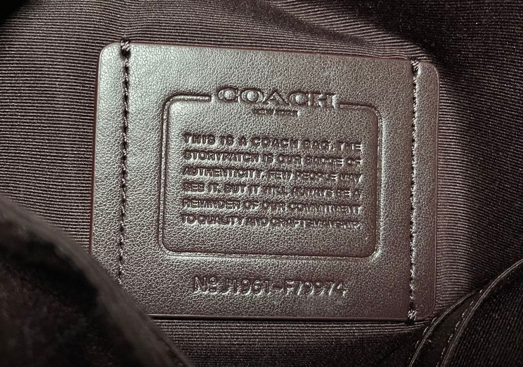 COACH コーチ　シグネイチャー　ビジネスバッグ　2way ブラック