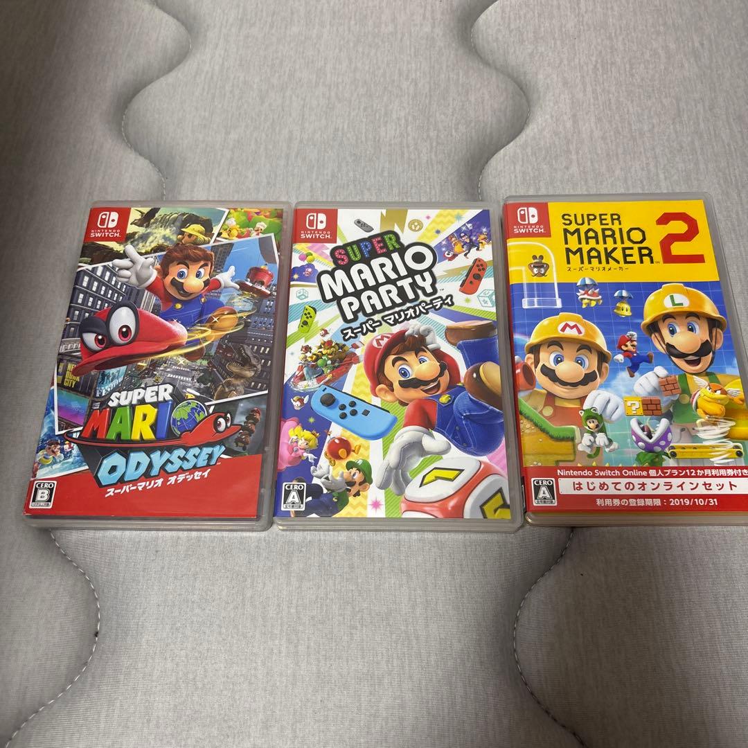 任天堂スイッチマリオカセット3セット