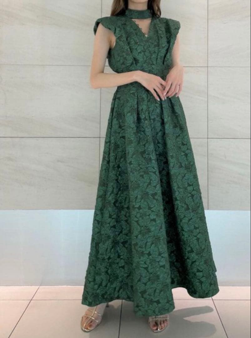 【SNIDEL】オーバーショルダージャガードワンピース【期間限定お値下げ中】