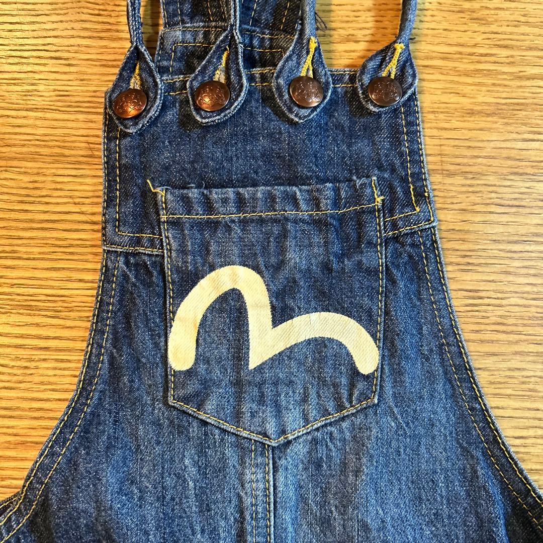 エヴィス　オーバーオール　サロペット　mサイズ　ヴィンテージ　かもめ