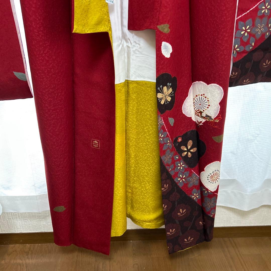 振袖と袋帯セット　絹　丸昌