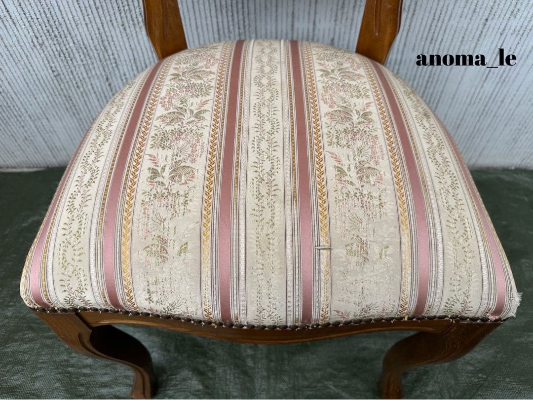 【ダイニングチェア】イタリア　木製　猫足　ロココ調　アンティークヴィンテージ◎