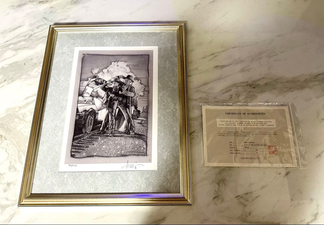 【希少】ドゥルー・ストゥルーザン ジークレー版画 直筆サイン入　保証書付き