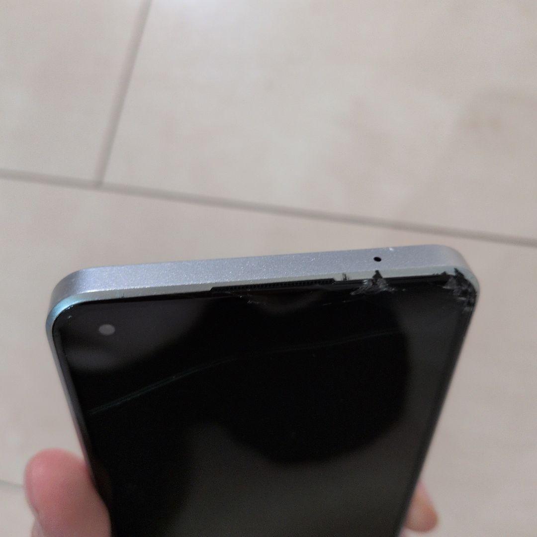 OPPO　Reno9A 本体 ムーンホワイト 画面割れあり