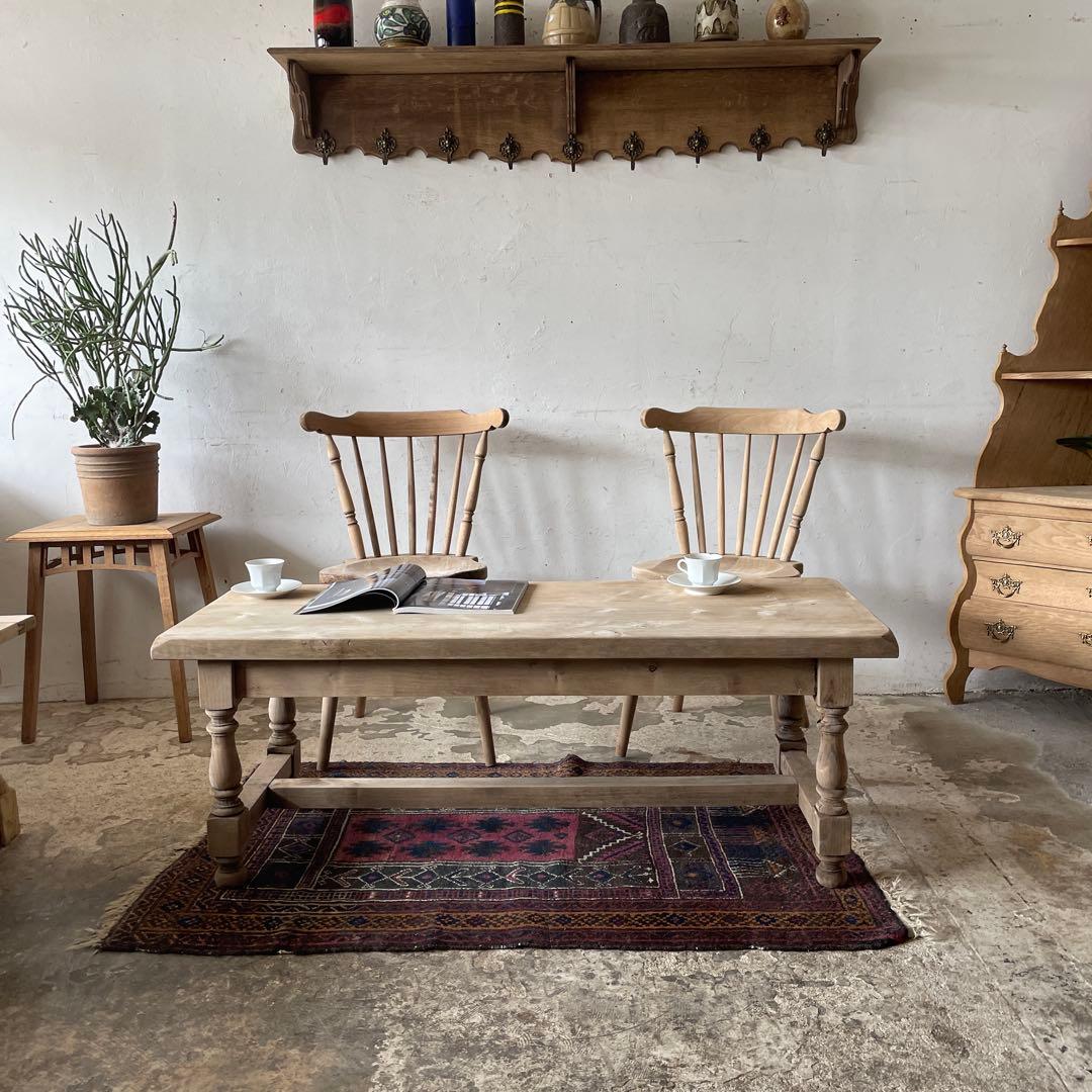 ビンテージ　サイドローテーブル　コーヒーテーブル　ベンチ　テレビ台