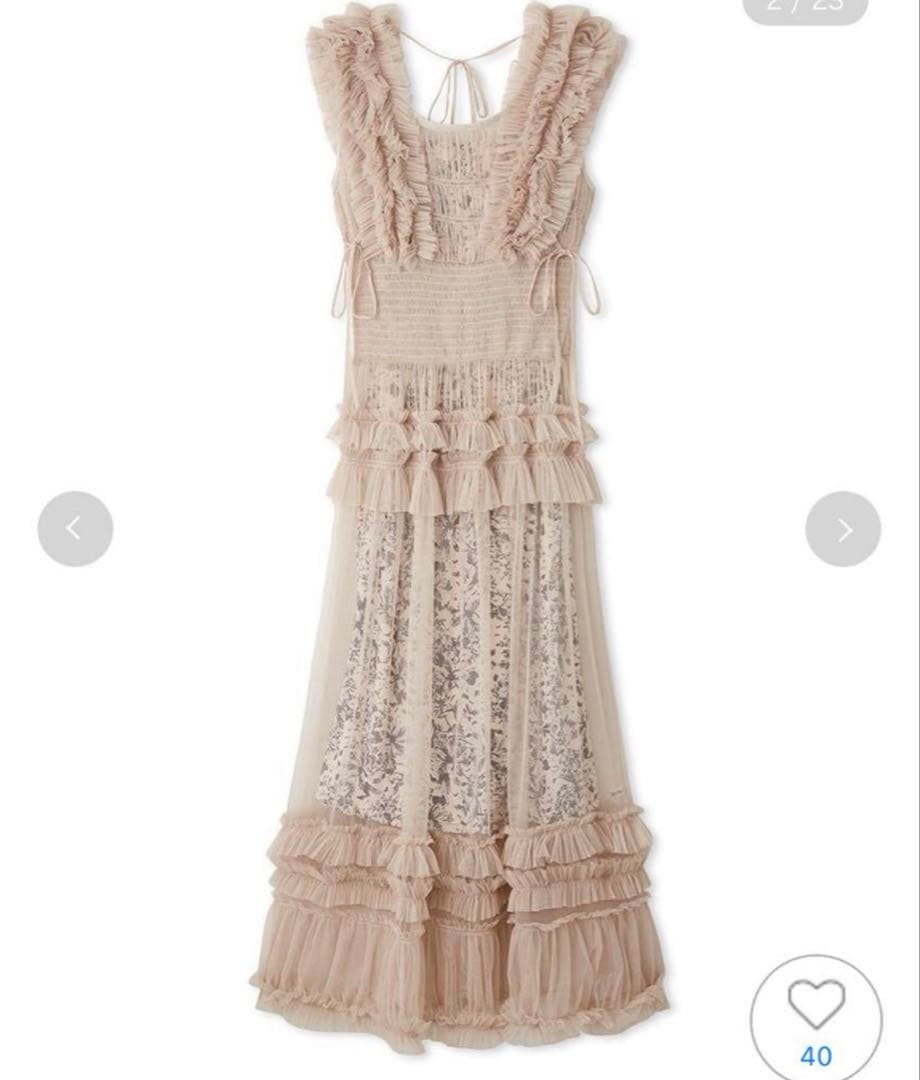 (新品)Snidel ボリュームチュールワン ピース　ピンク