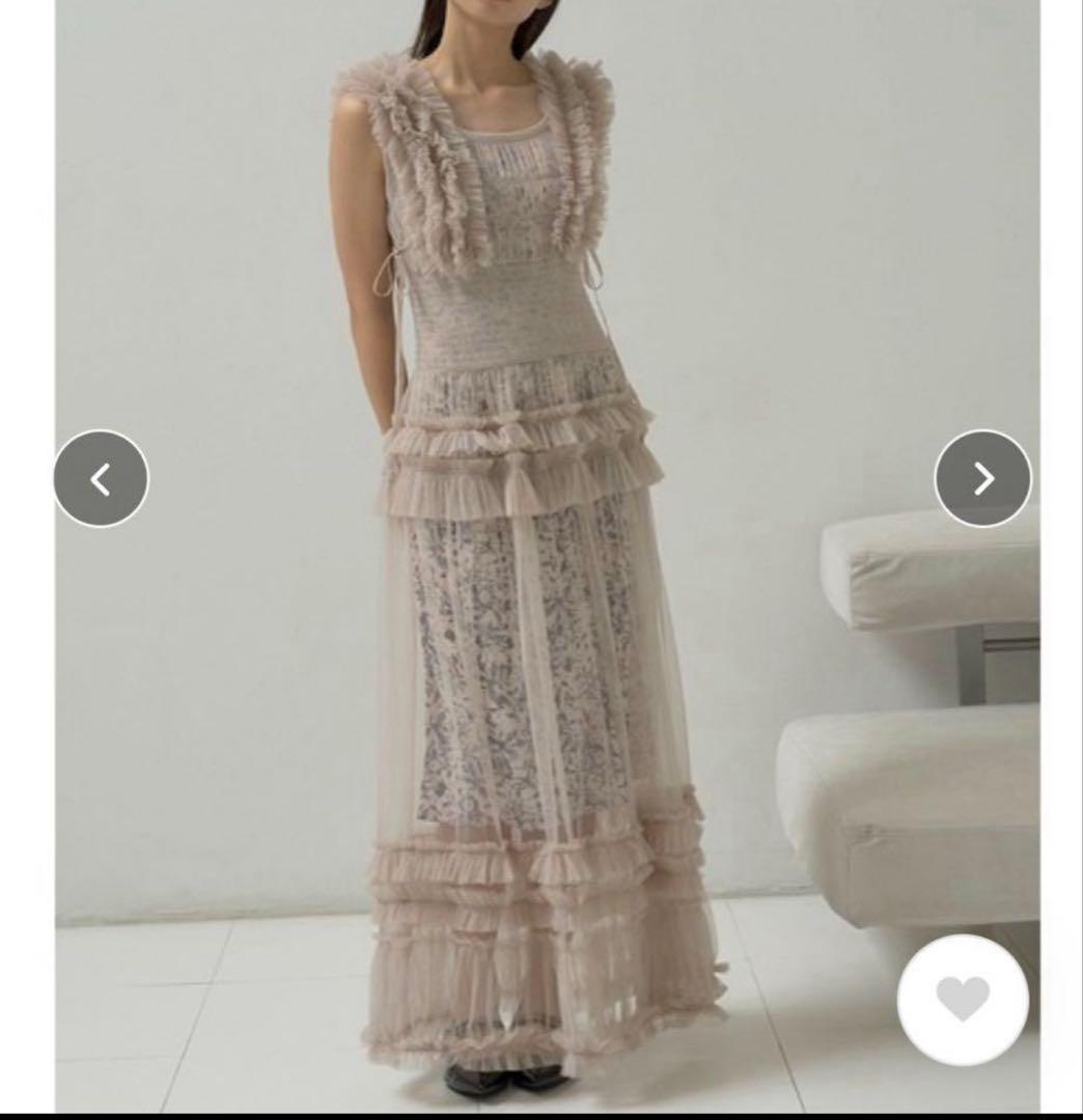 (新品)Snidel ボリュームチュールワン ピース　ピンク