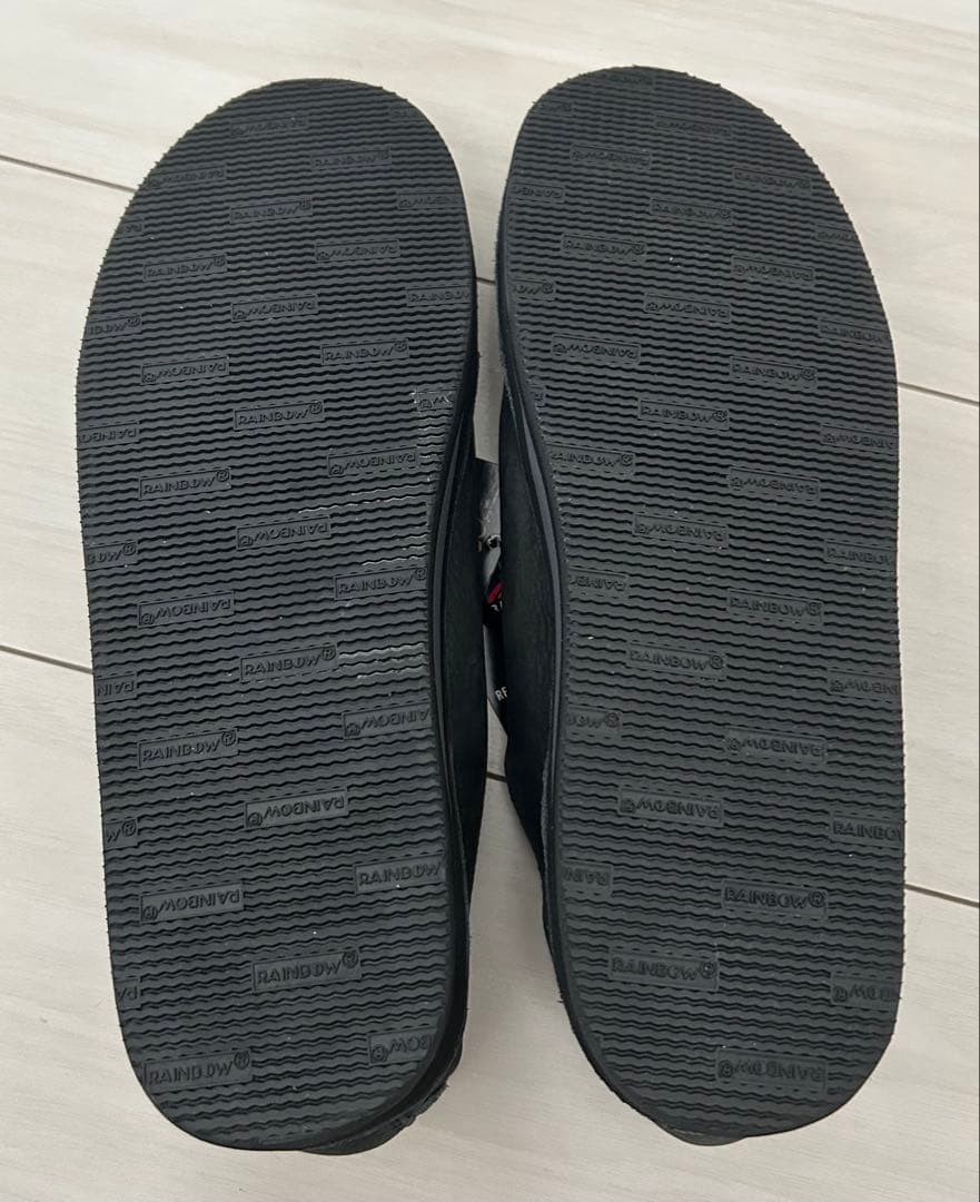 RAINBOW SANDALS レインボーサンダル モカシュー28cmブラック