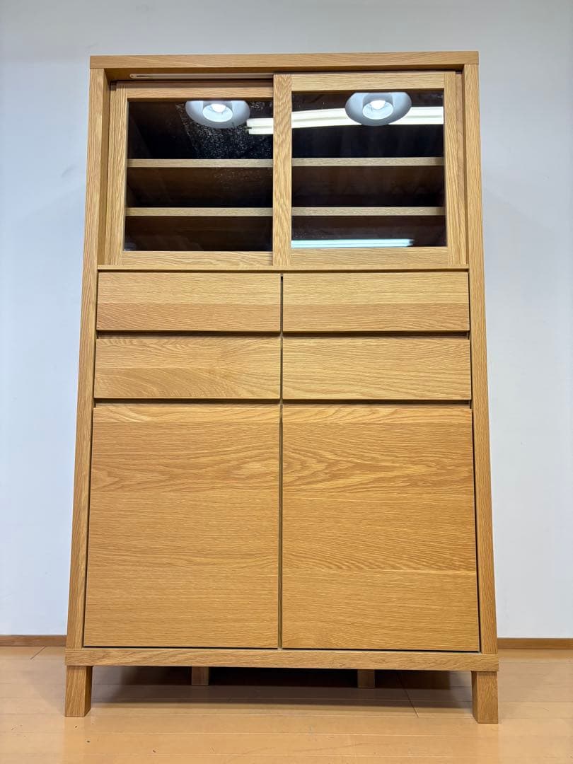 高野木工　CANO カノ　ホワイトオーク　IDC キャビネット　食器棚