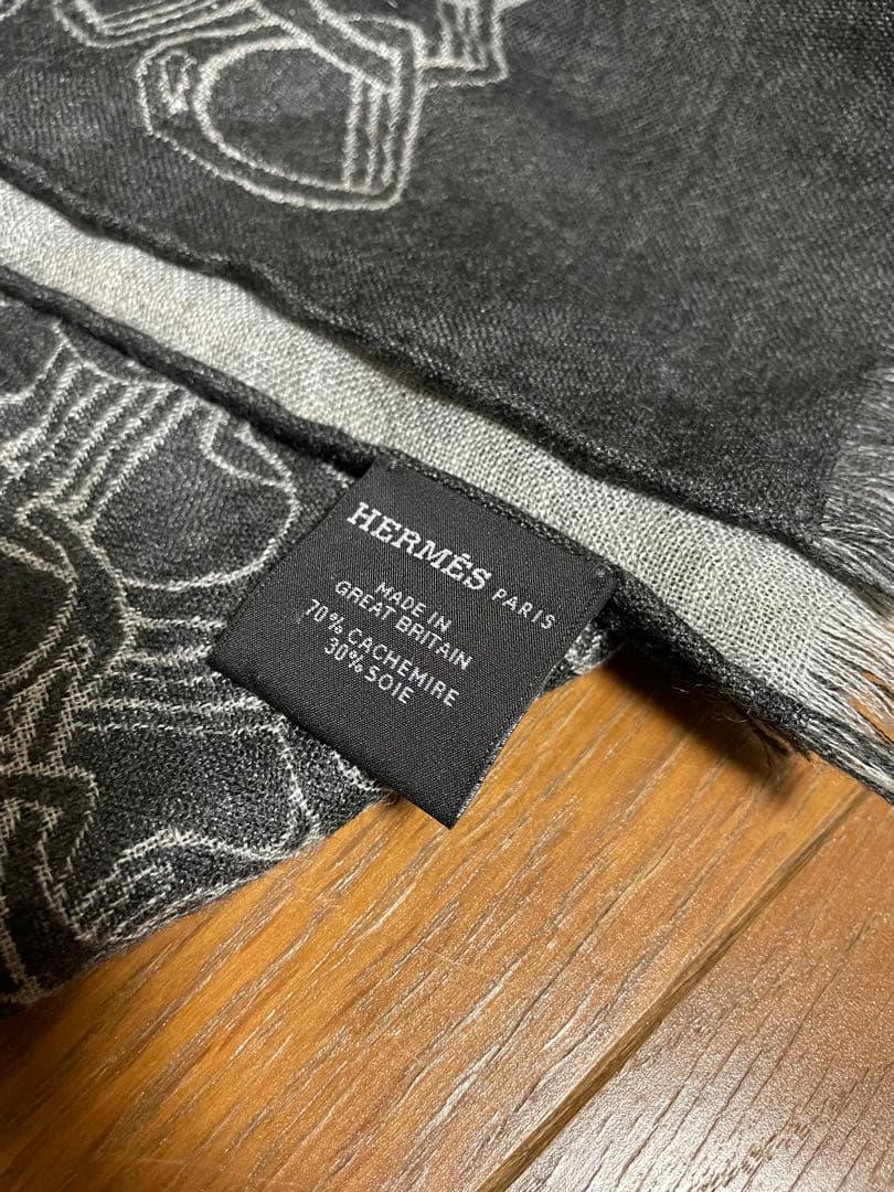 【HERMES】カシミヤマフラー