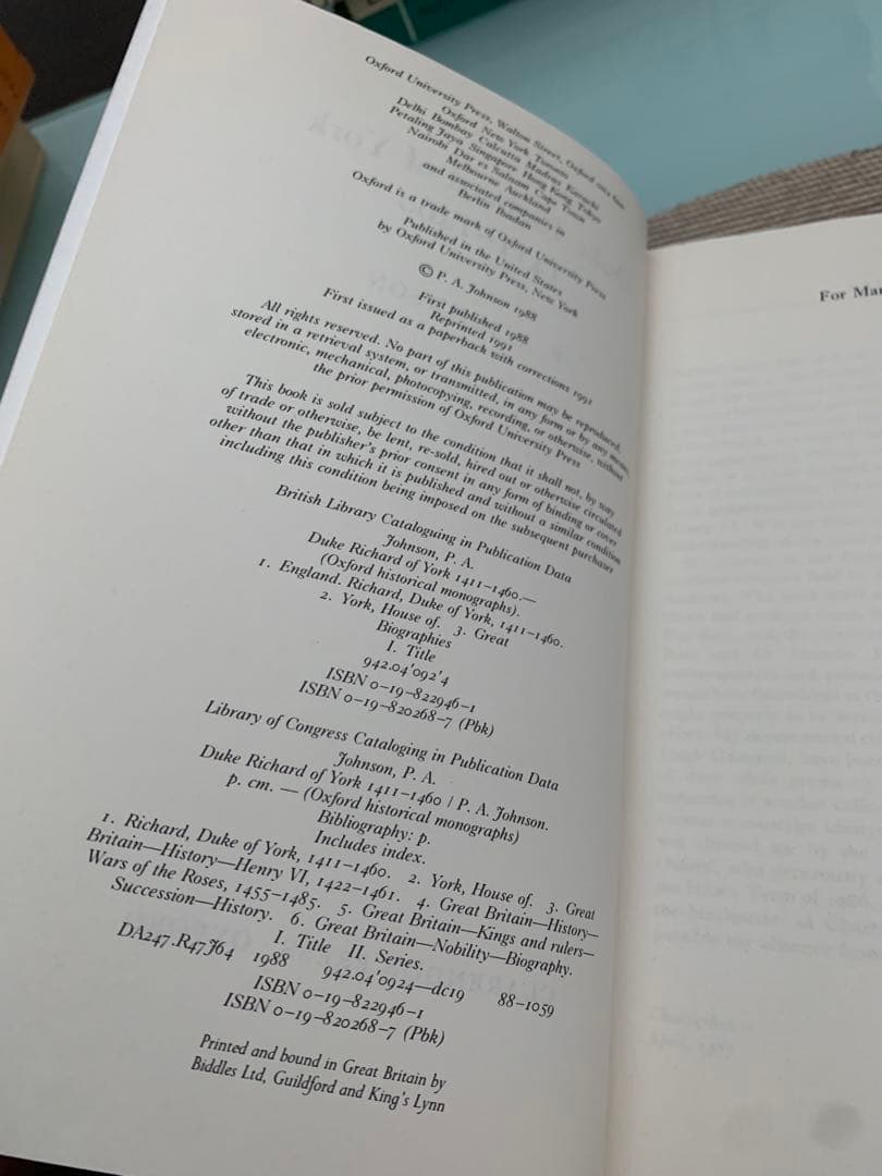 洋書 DUKE RICHARD OF YORK 1411-1460