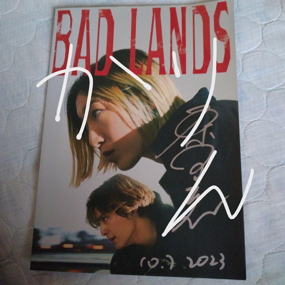 映画バッドランズ　パンフレット　監督直筆サイン本
