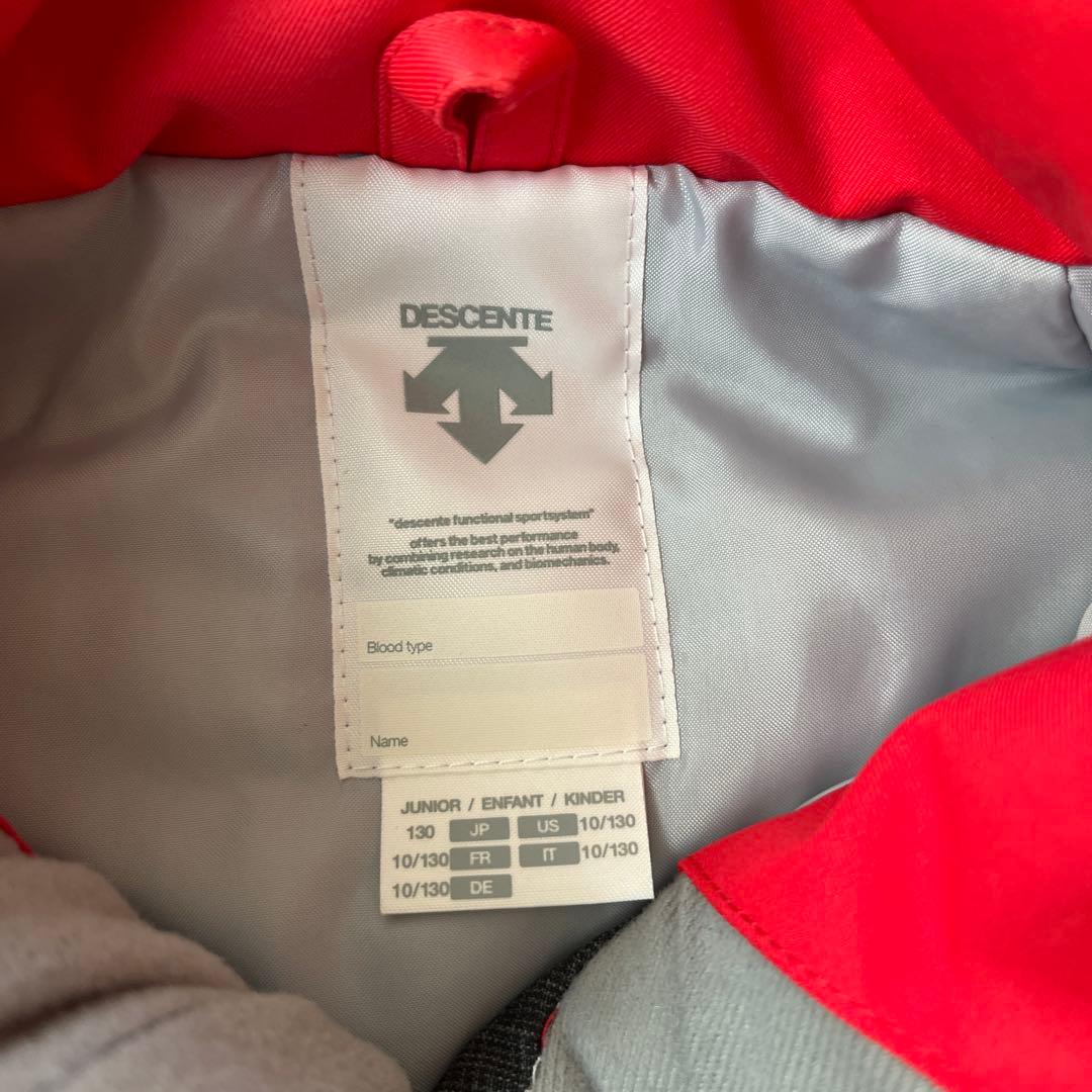 【美品】DESCENTE デサント 子ども用スキーウェア 上下セット 130