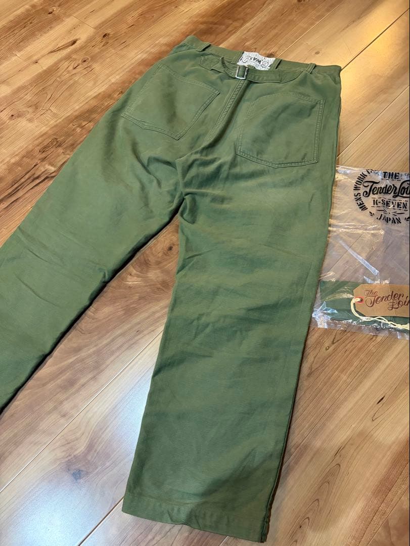 TENDERLOIN ファティーグトラウザーズ S オリーブ