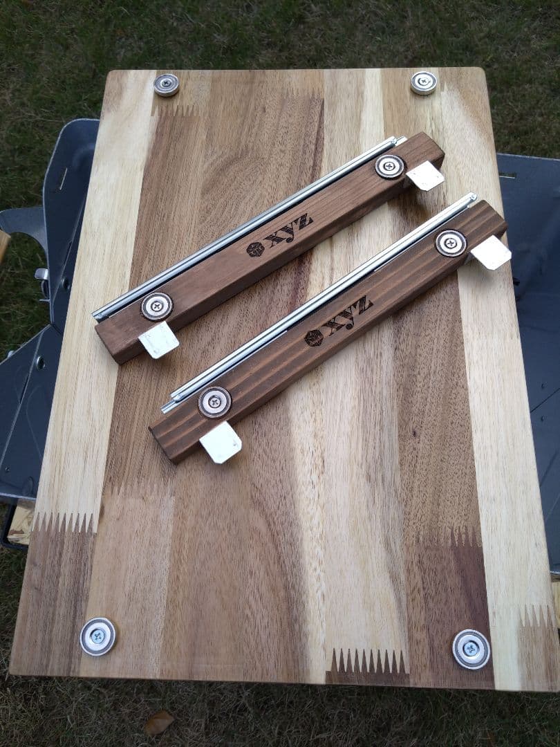 スノーピーク　シェルフコンテナ25用　スライドテーブル天板　ハンドメイド①