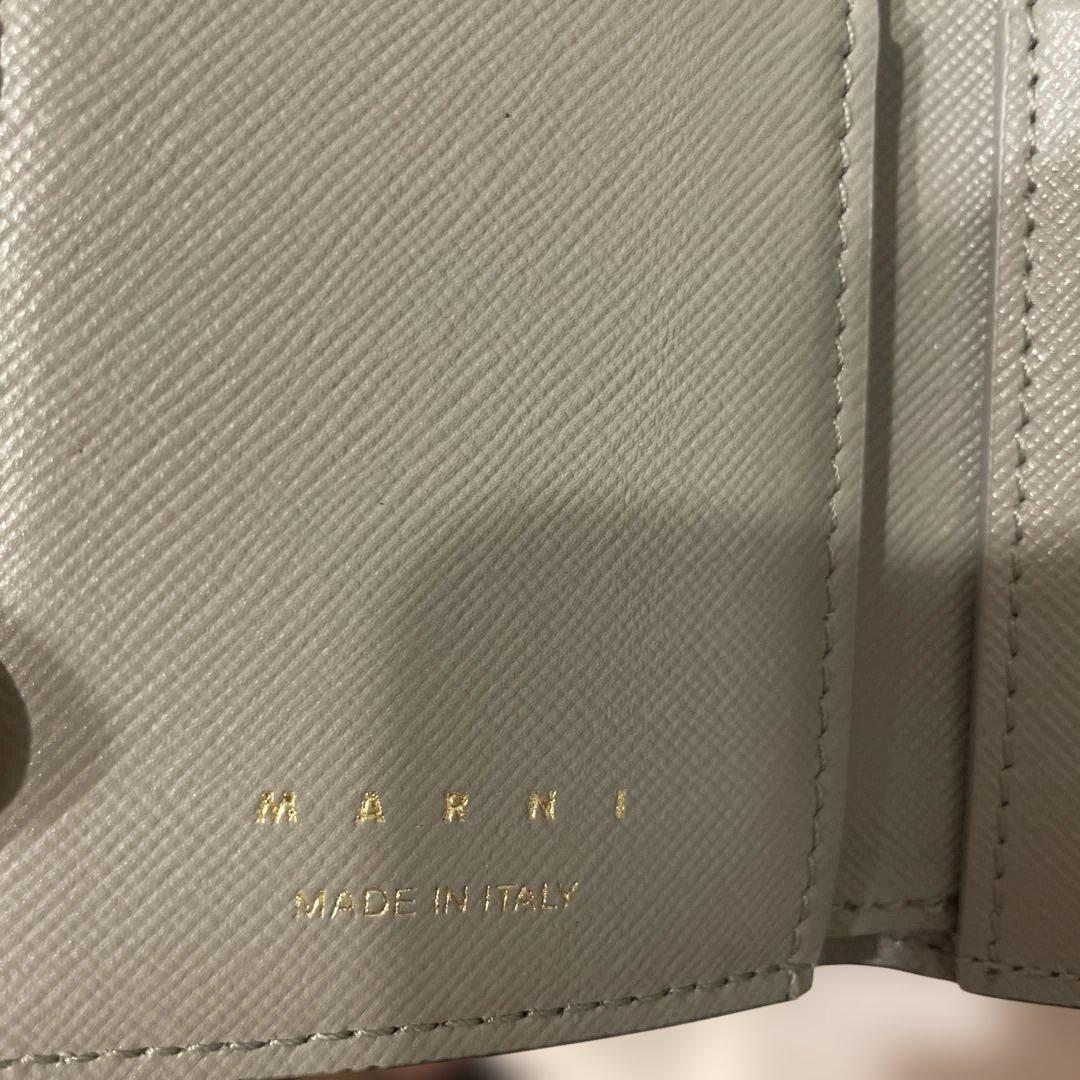 新品未使用 MARNI サフィアーノ 三つ折り財布