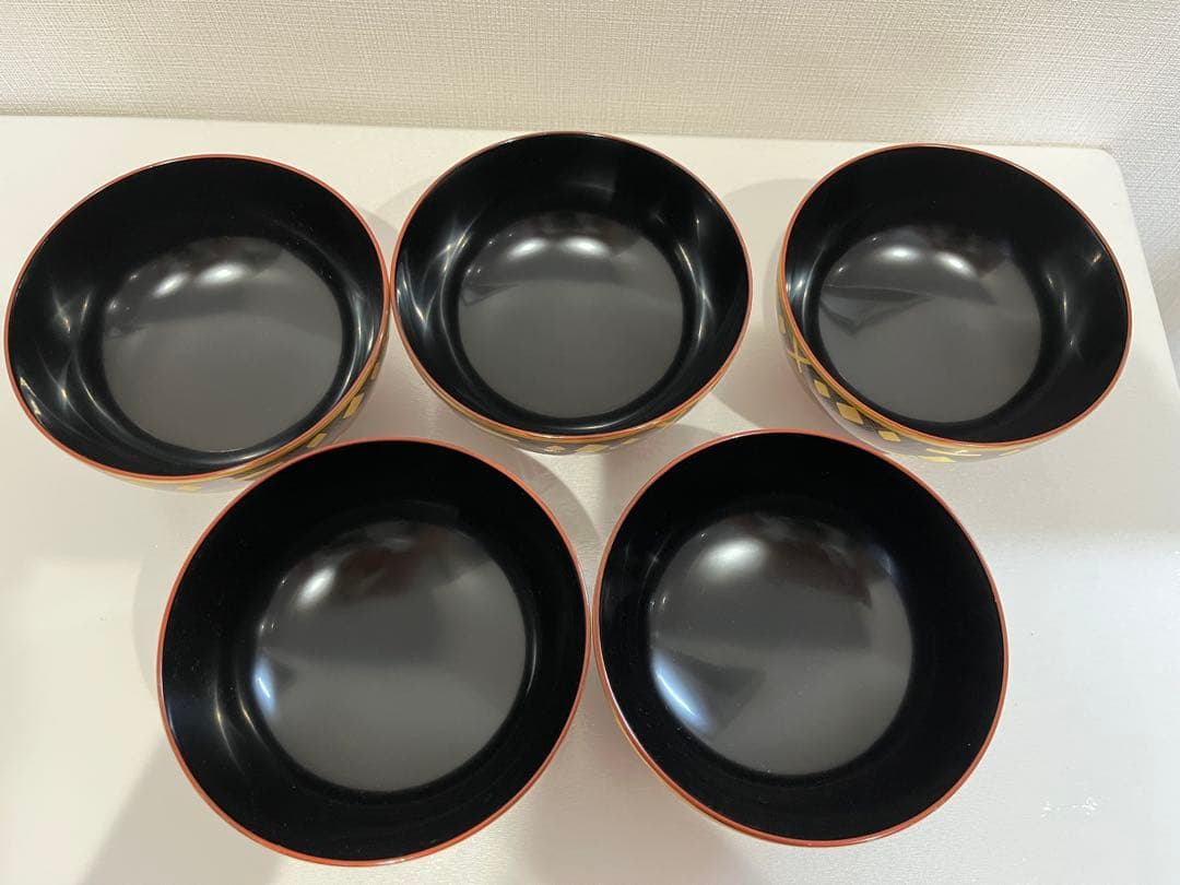 吸物椀　輪島塗木製　金箔　秀衡模様　浄法寺　蒔絵【写真の確認をお願いします】