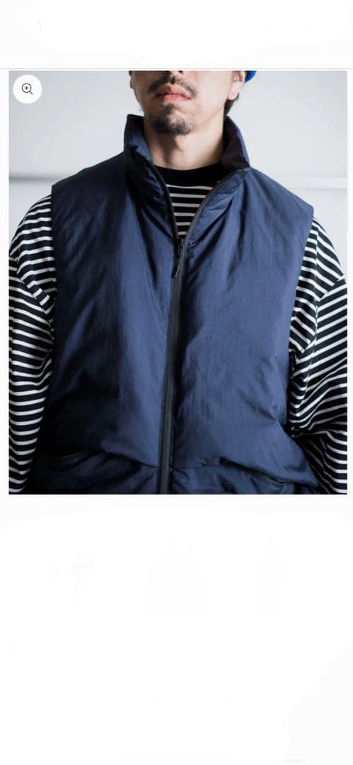 ネイビー ダウンベスト　ES.1 Light Down Vest
