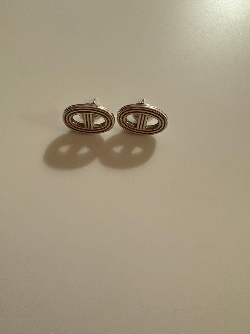 希少！HERMES シェーヌダンクル　ピアス　シルバー