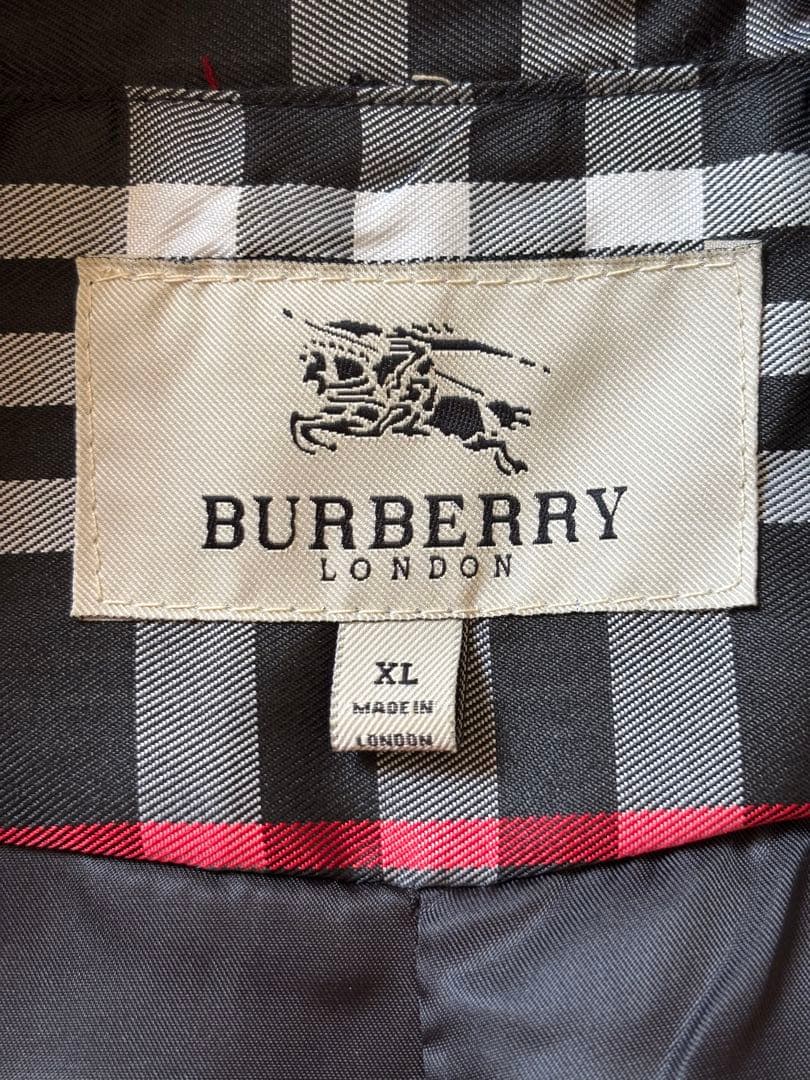 新品未使用 バーバリー チェック柄 トレンチコート Lサイズ