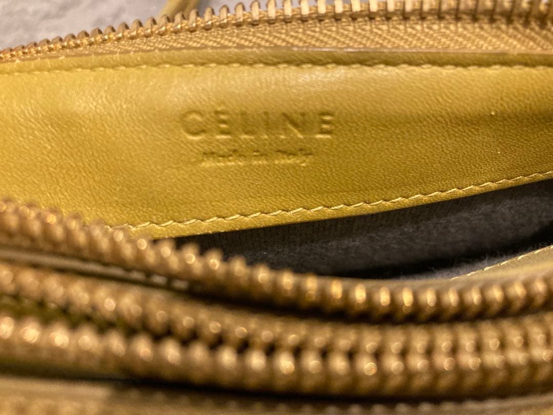 ASCA CELINE イエロー トリオ ショルダーバッグ