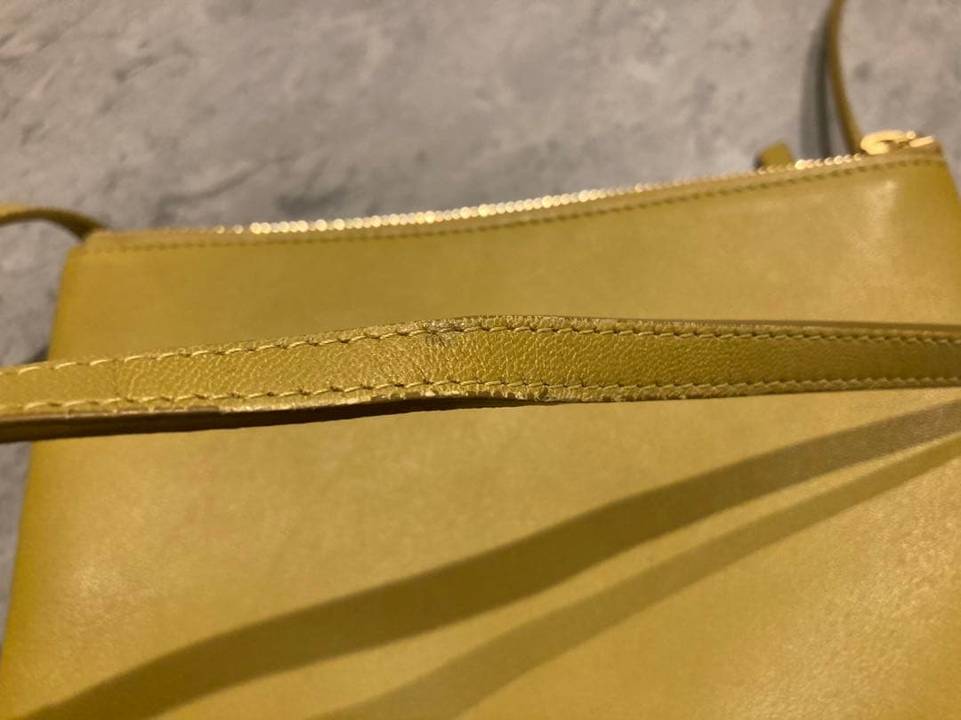 ASCA CELINE イエロー トリオ ショルダーバッグ