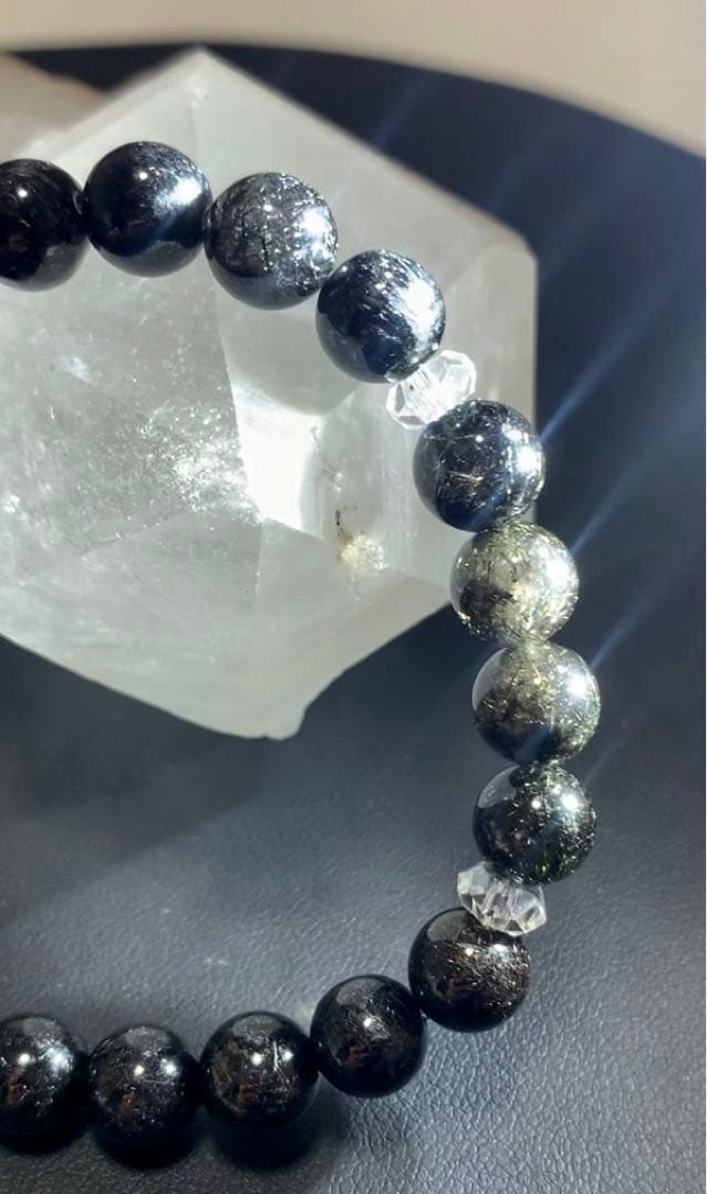 ★翠雨さま★【激レア】ブラックルチルクォーツ(プラチナルチルクォーツ)