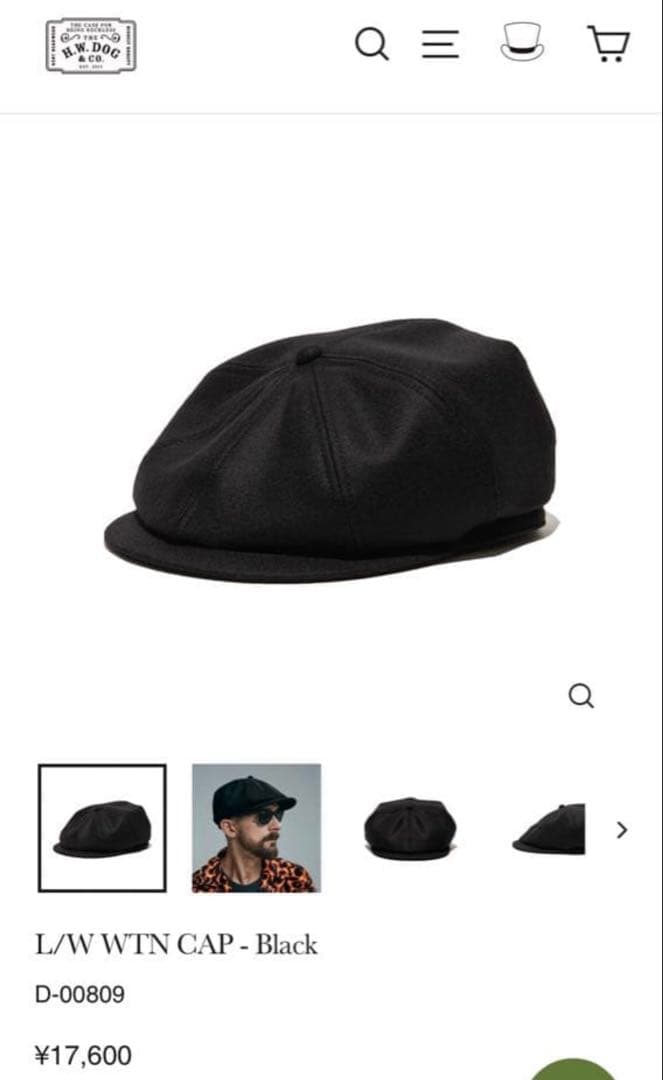 HWDOG&CO キャスケットハンチング 38