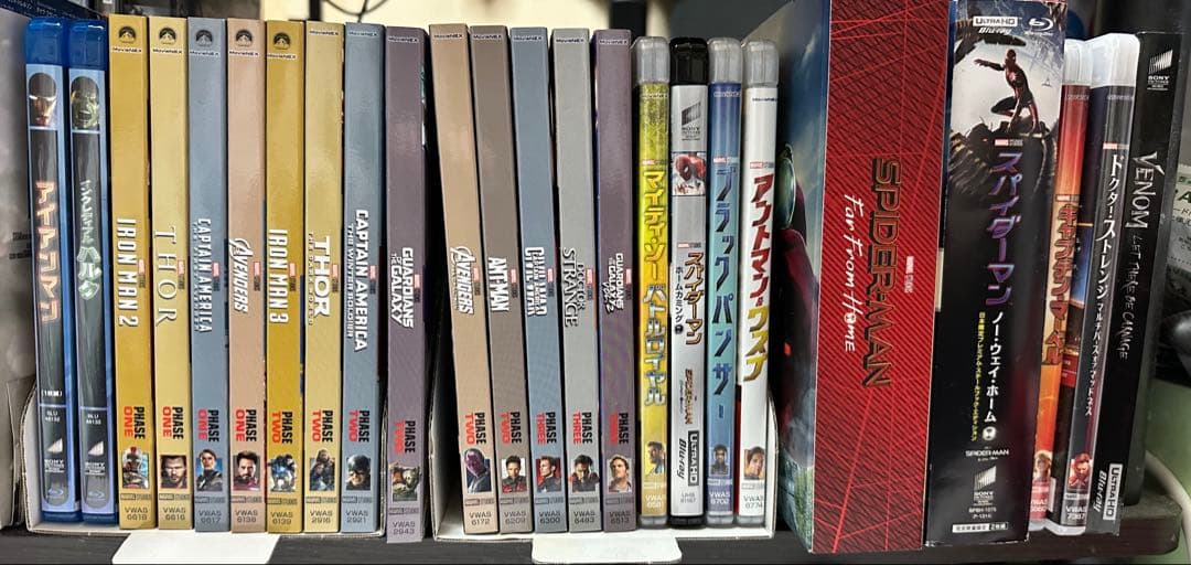 MARVEL MCU DVD&Blu-rayセット 4K スチブ
