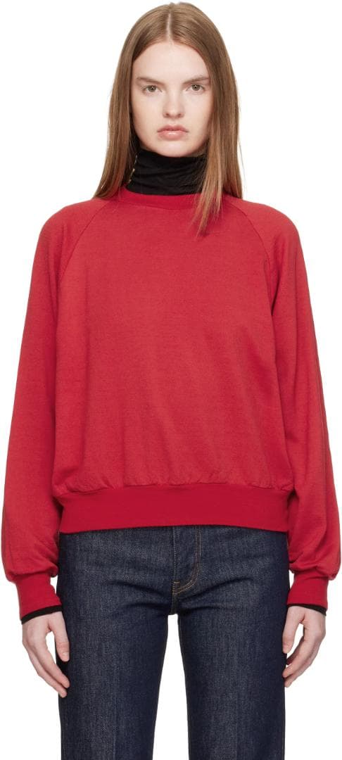 AURALEE Size 1 赤のスウェット　トップス