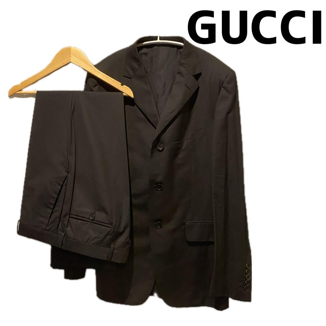 ぬ*る様 GUCCI／グッチ★セットアップ／スーツ★ 黒