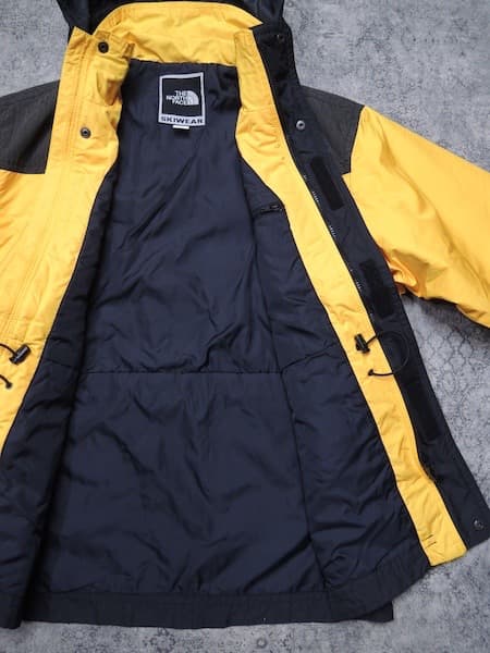 ノースフェイス スキージャケット●TNF-711/メンズM/黄色/オールド90s