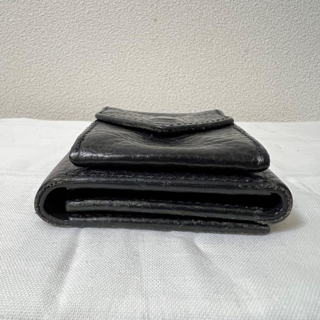 Hender scheme trifold wallet 三つ折り財布 黒レザー