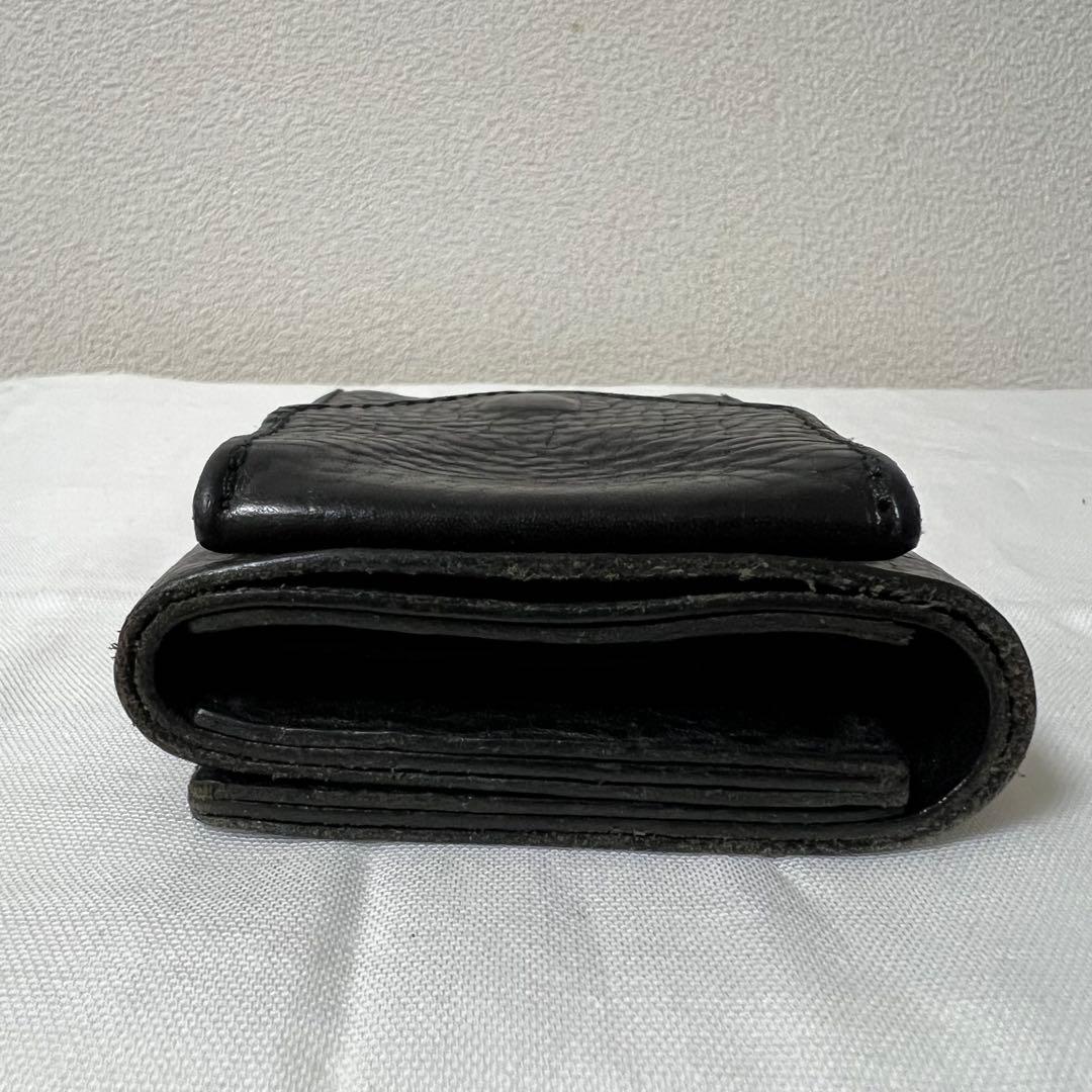 Hender scheme trifold wallet 三つ折り財布 黒レザー
