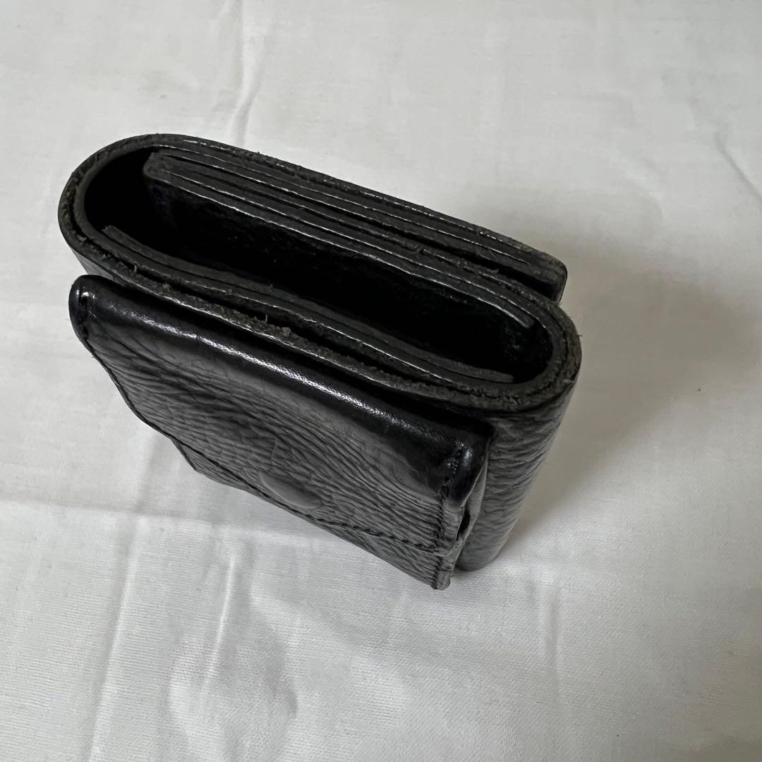 Hender scheme trifold wallet 三つ折り財布 黒レザー