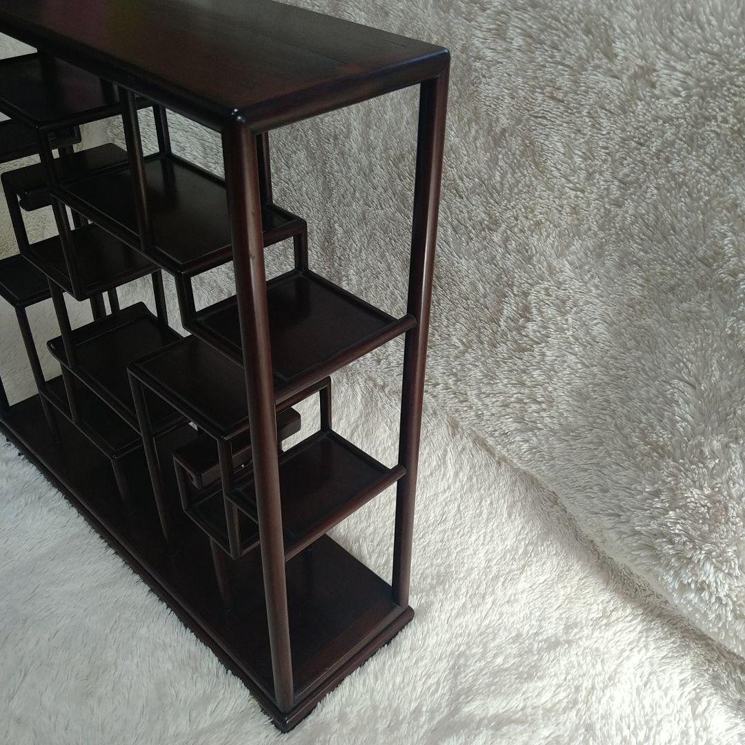 木製飾り棚アジアン家具棚ラックシェルフアンティークヴィンテージ