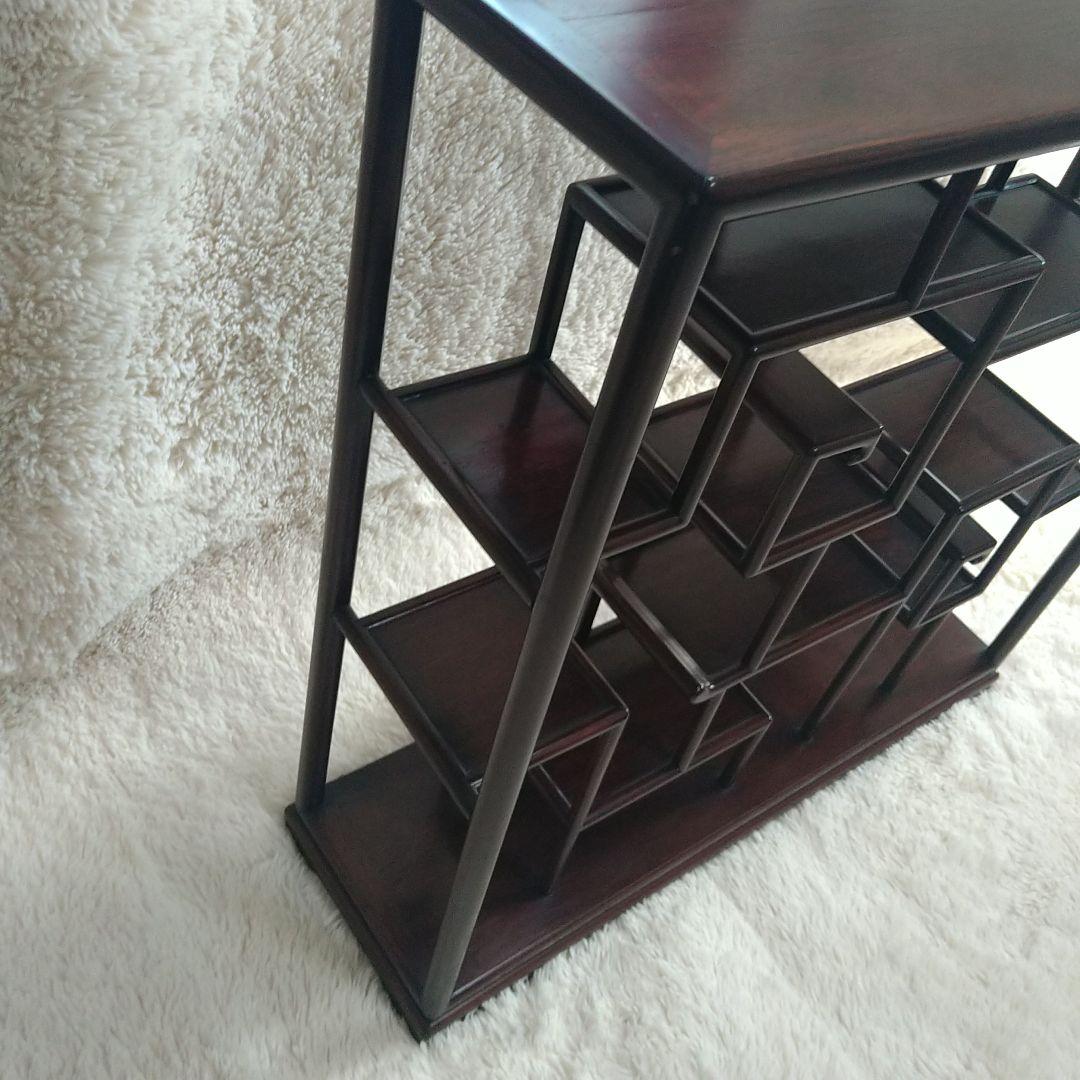 木製飾り棚アジアン家具棚ラックシェルフアンティークヴィンテージ