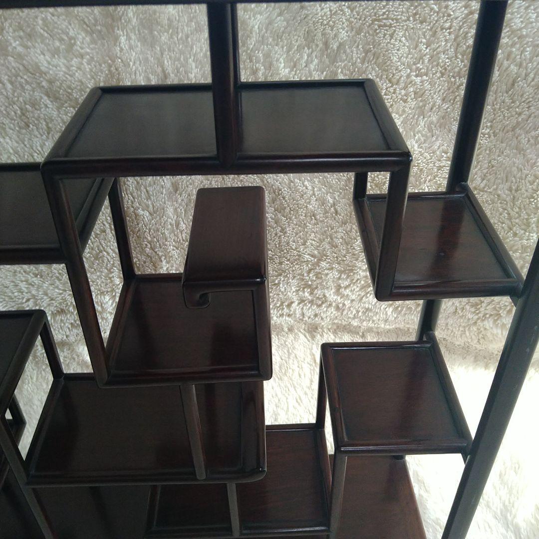 木製飾り棚アジアン家具棚ラックシェルフアンティークヴィンテージ