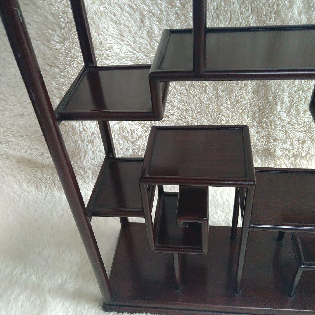 木製飾り棚アジアン家具棚ラックシェルフアンティークヴィンテージ