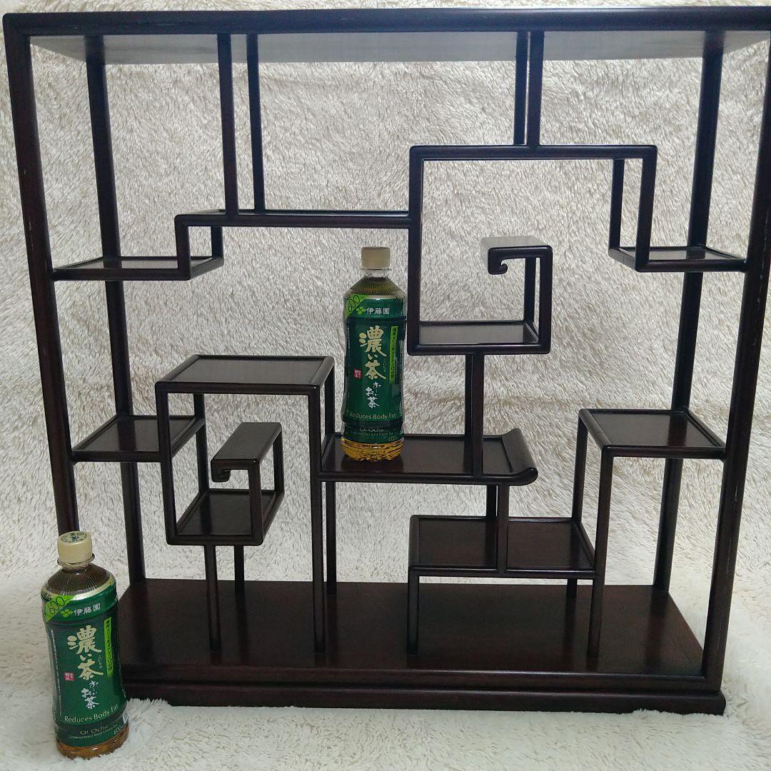 木製飾り棚アジアン家具棚ラックシェルフアンティークヴィンテージ