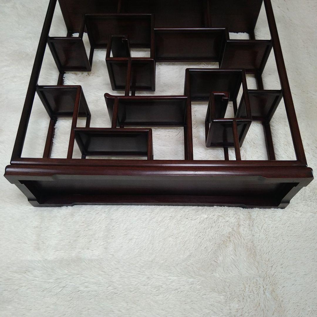 木製飾り棚アジアン家具棚ラックシェルフアンティークヴィンテージ