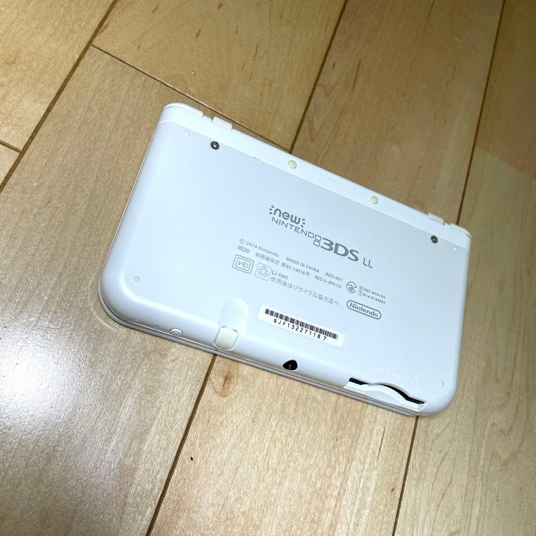 【画面ヤケあり】Newニンテンドー3DSLL パールホワイト